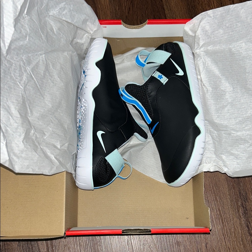 Nike Black and Blue Athletic Sneakers Nurse